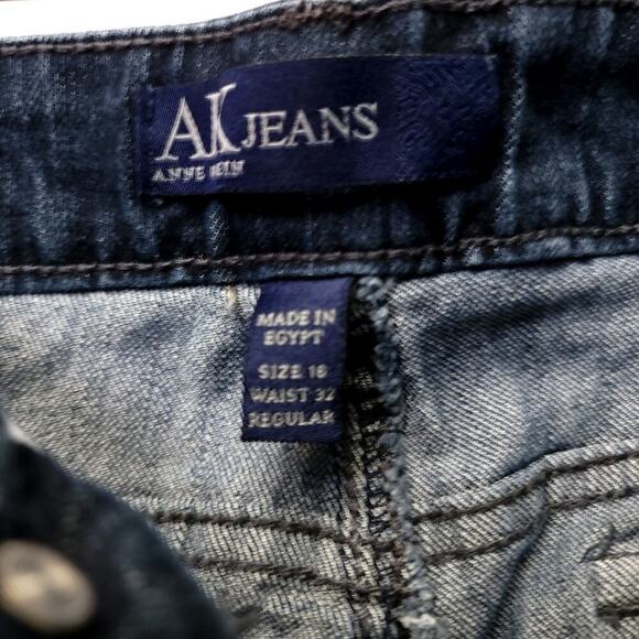 Anne Klein Jeans Size 16 Capri Waist 32 Regular Strait Leg Pockets Butto… - Picture 8 of 9